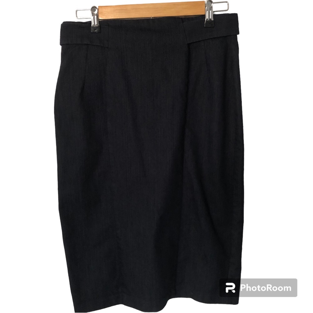 New York & Co. sexy long dark denim skirt